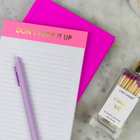 It Wasn't Me - Glass Bottle Safety Matches - Bright Purple