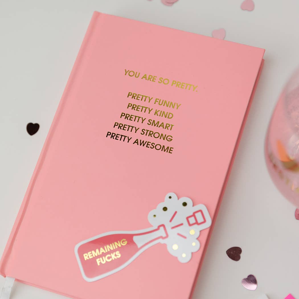 You Are So Pretty - Hardcover Daily Journal - Sunset Pink
