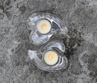 Twist Heart Tealight Set Of 2