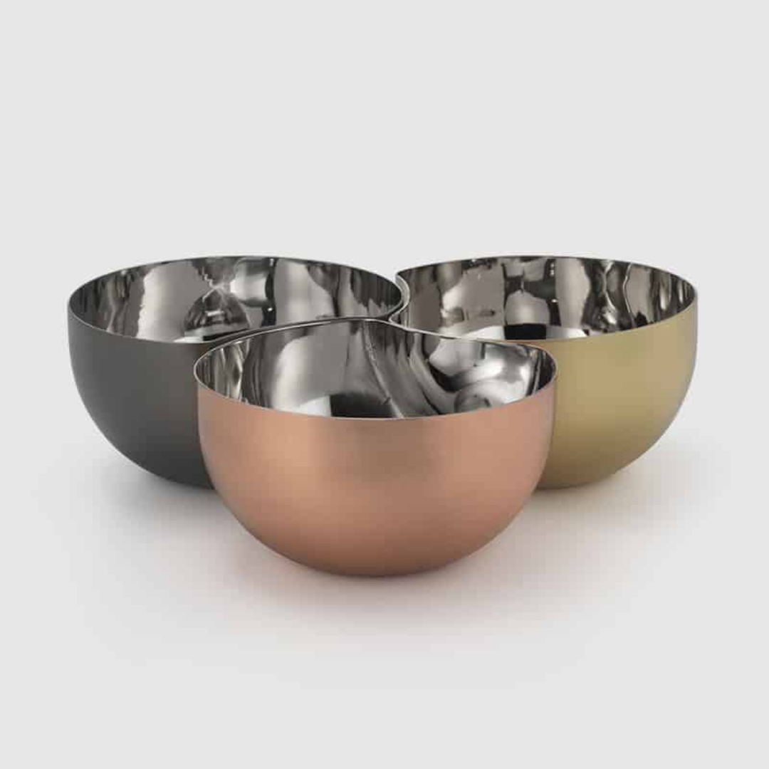 Arroyo Three Color Interlocking Bowls