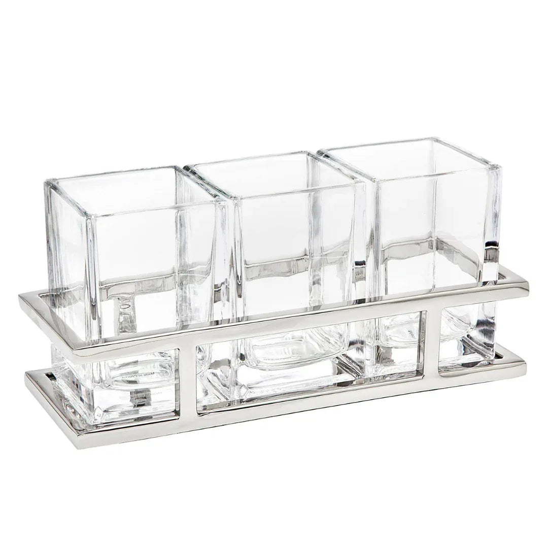 Fara Flatware Caddy Silver Flatware Caddy