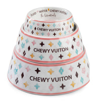 Chewy Vuiton Dog Bowl