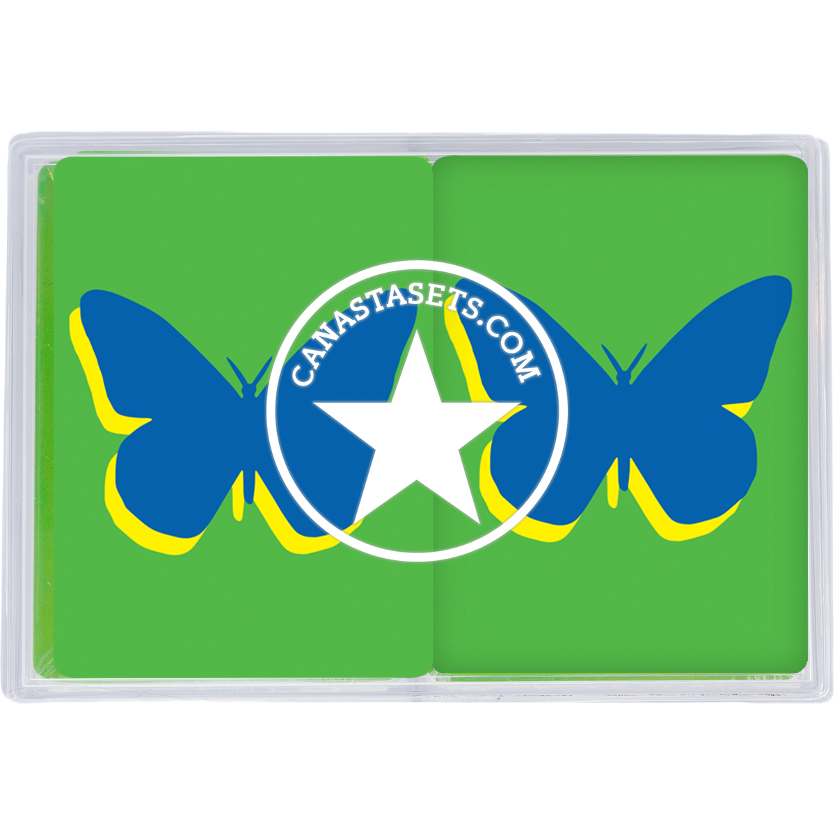 PVC playing cards BLUE BUTTERFLY