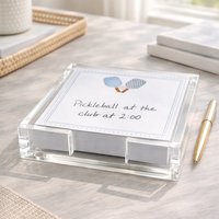 Notepad in Acrylic Holder, Pickleball