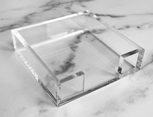 Acrylic Square Cocktail Napkin Tray