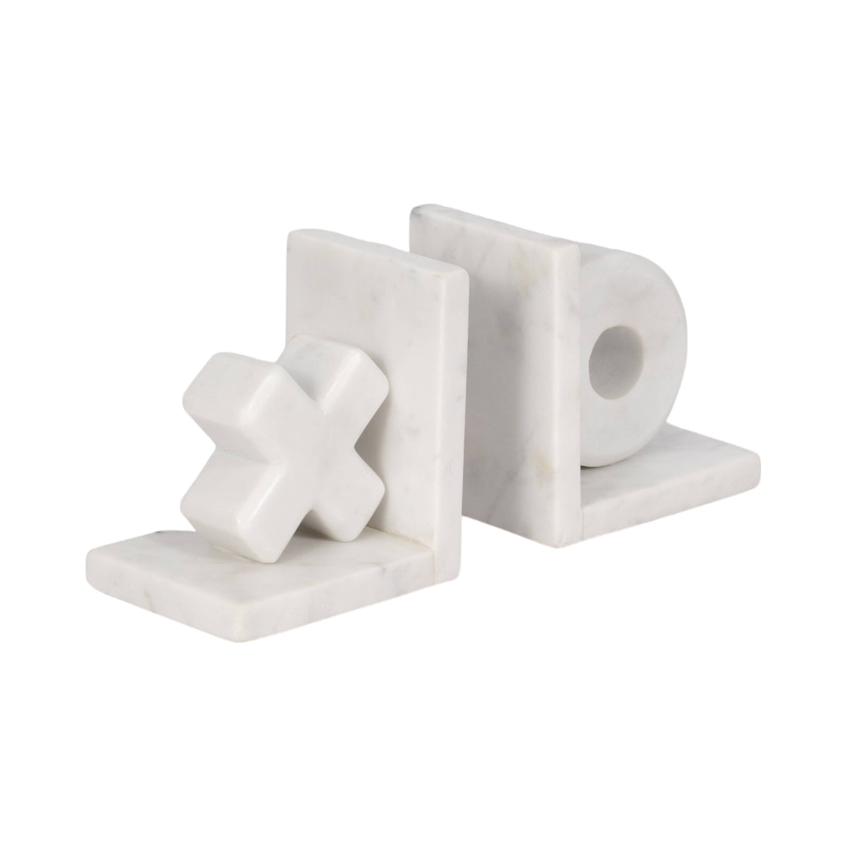 X & O Bookends S/2