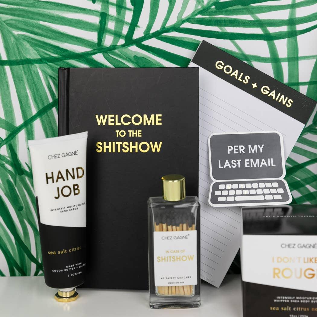 In Case of Shitshow - Glass Bottle Safety Matches - Black Matchboxes & Lighters