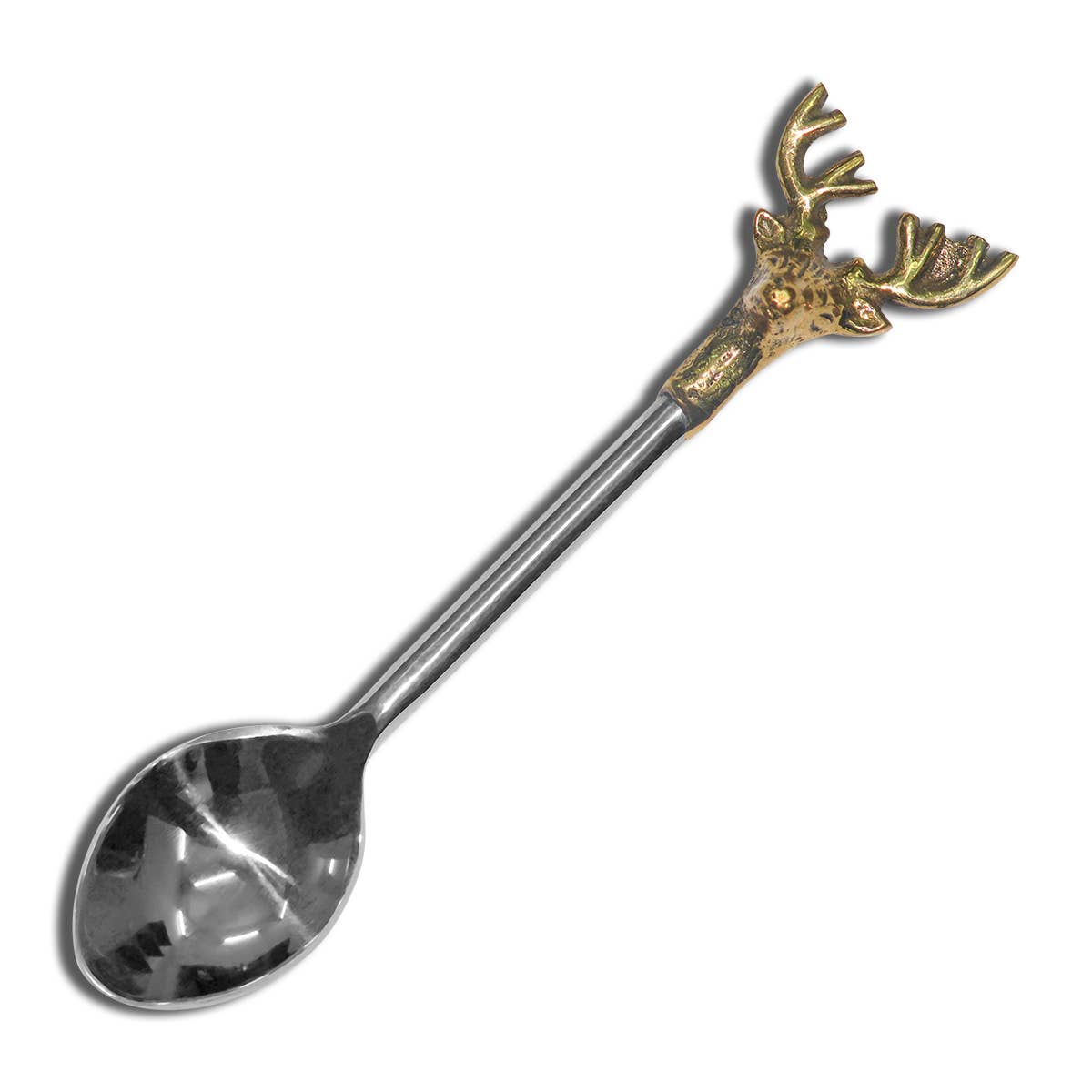 Gilded Deer Spoons S/4