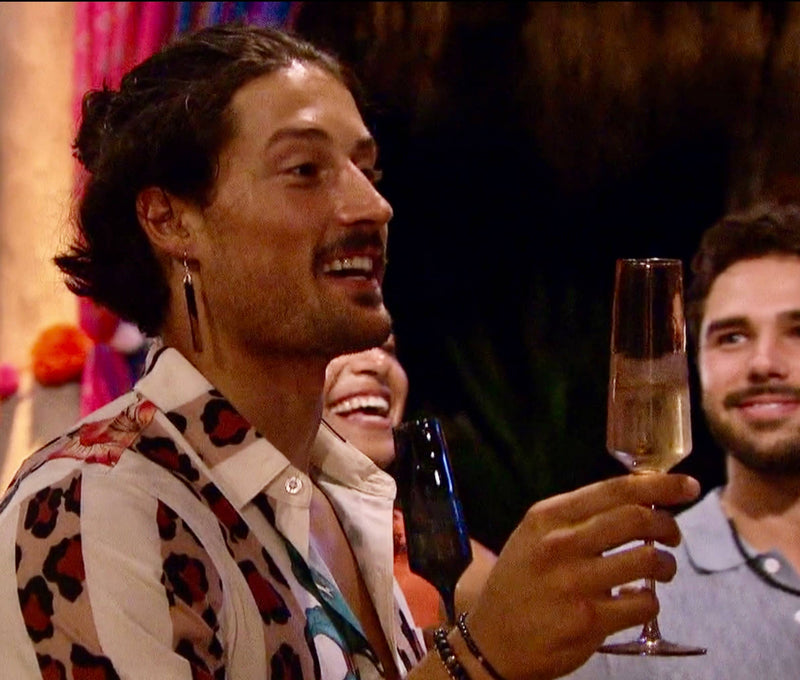 Multi-Colored Champagne Flutes S/6