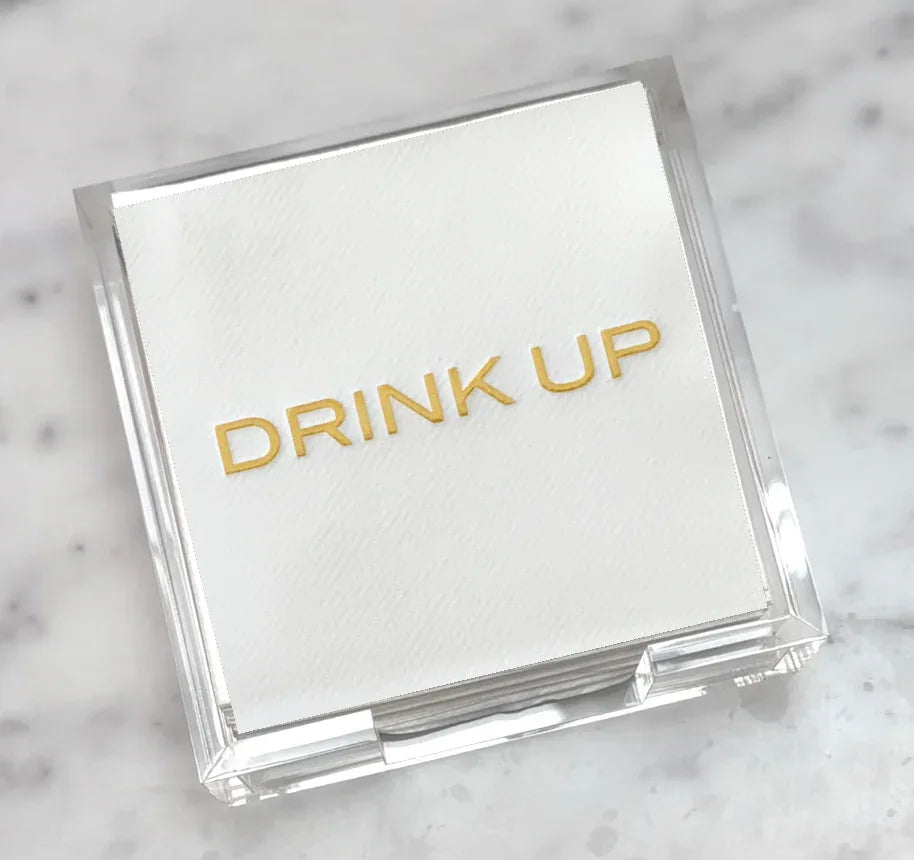 Acrylic Cocktail Napkin Hostess Set Cocktail Napkins