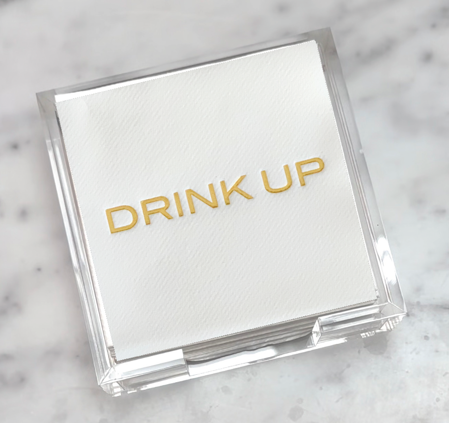 Acrylic Cocktail Napkin Hostess Set