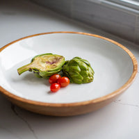 Mango Wood Salad Serving Bowl & Servers