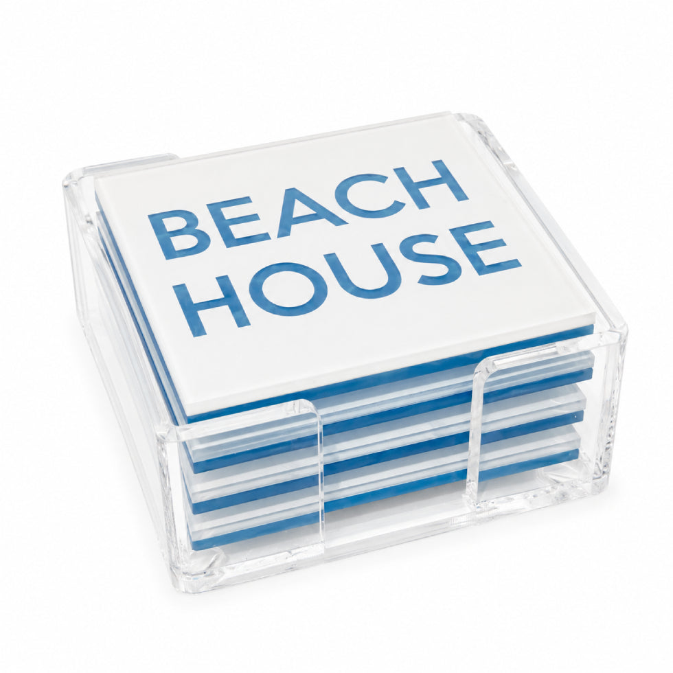 Acrylic Coasters - Set of 4 - with Base