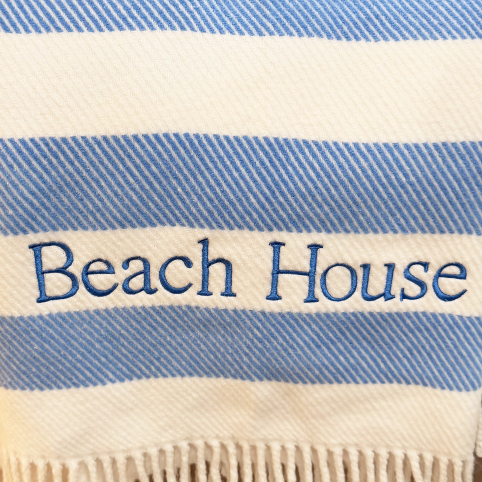 Monogrammed Seabrook Throw