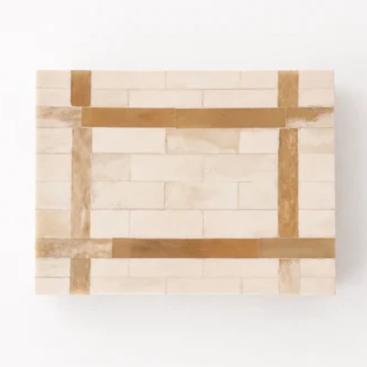 Ivory Lattice Bone Box
