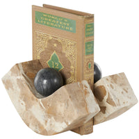 Albert Marble Bookends Set