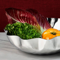 Blossom Free Form Stainless Bowl with vegetables.