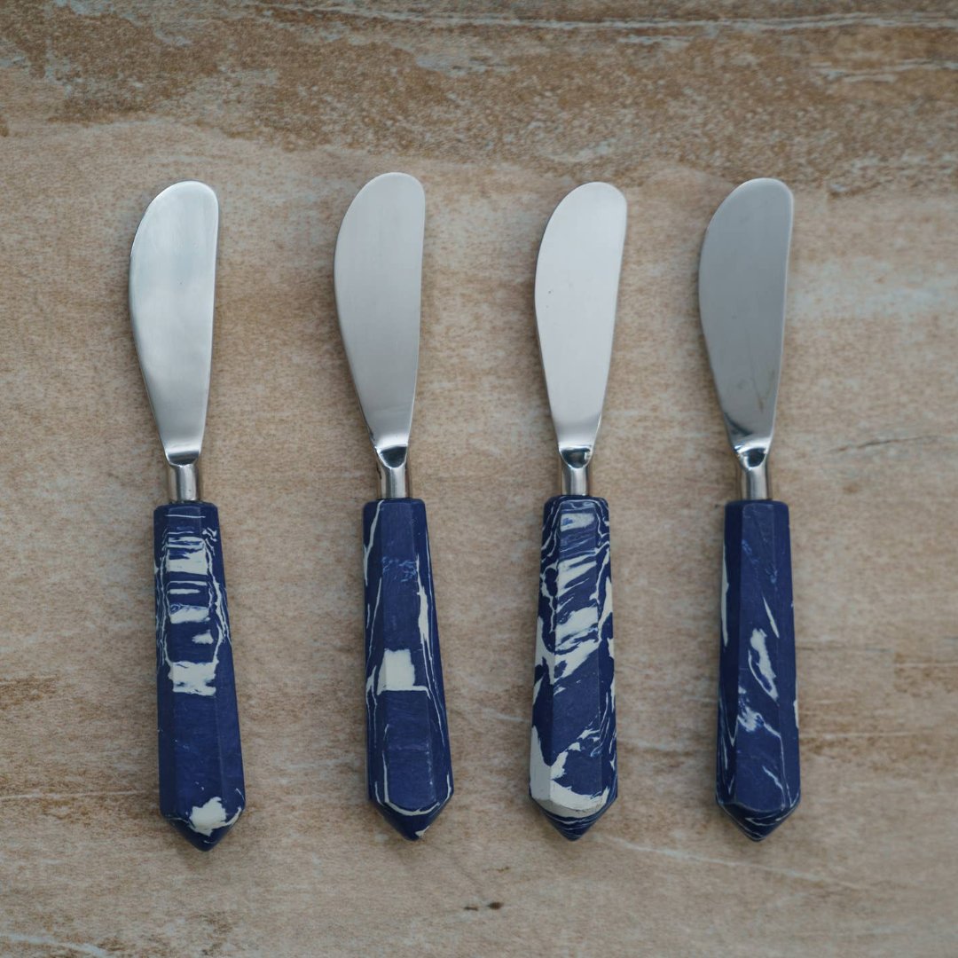 Blue Stone Marble Spreaders. 