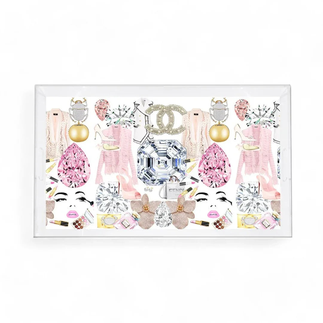 Bougie Women Acrylic Vanity Tray Vanity Tray