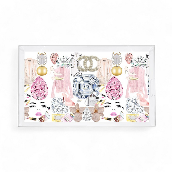 Bougie Women Acrylic Vanity Tray