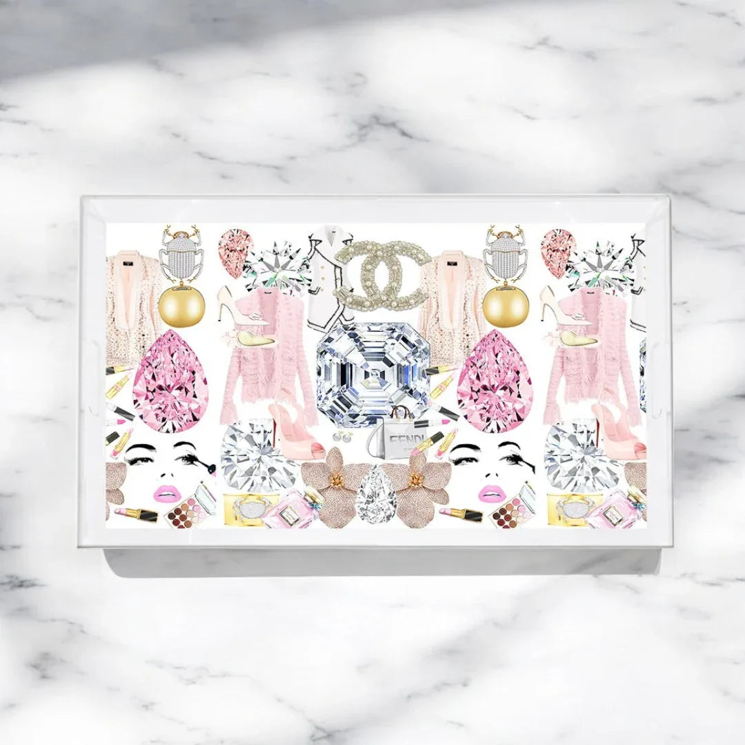 Bougie Women Acrylic Vanity Tray Vanity Tray
