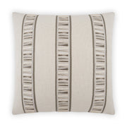 Decorative pillow with striped pattern on a white background