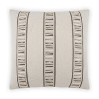 Decorative pillow with striped pattern on a white background