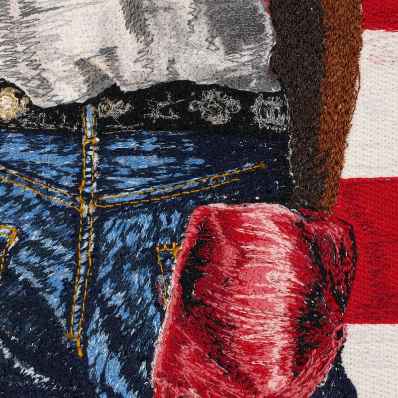 Bruce Springsteen, Born in the U.S.A. Embroidered Artwork