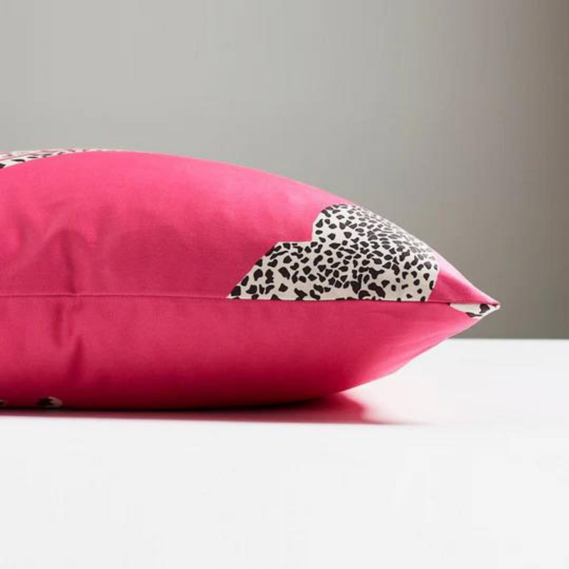 Scalamandre  Bubblegum Pink Leaping Cheetah Throw Pillow 22 x 22