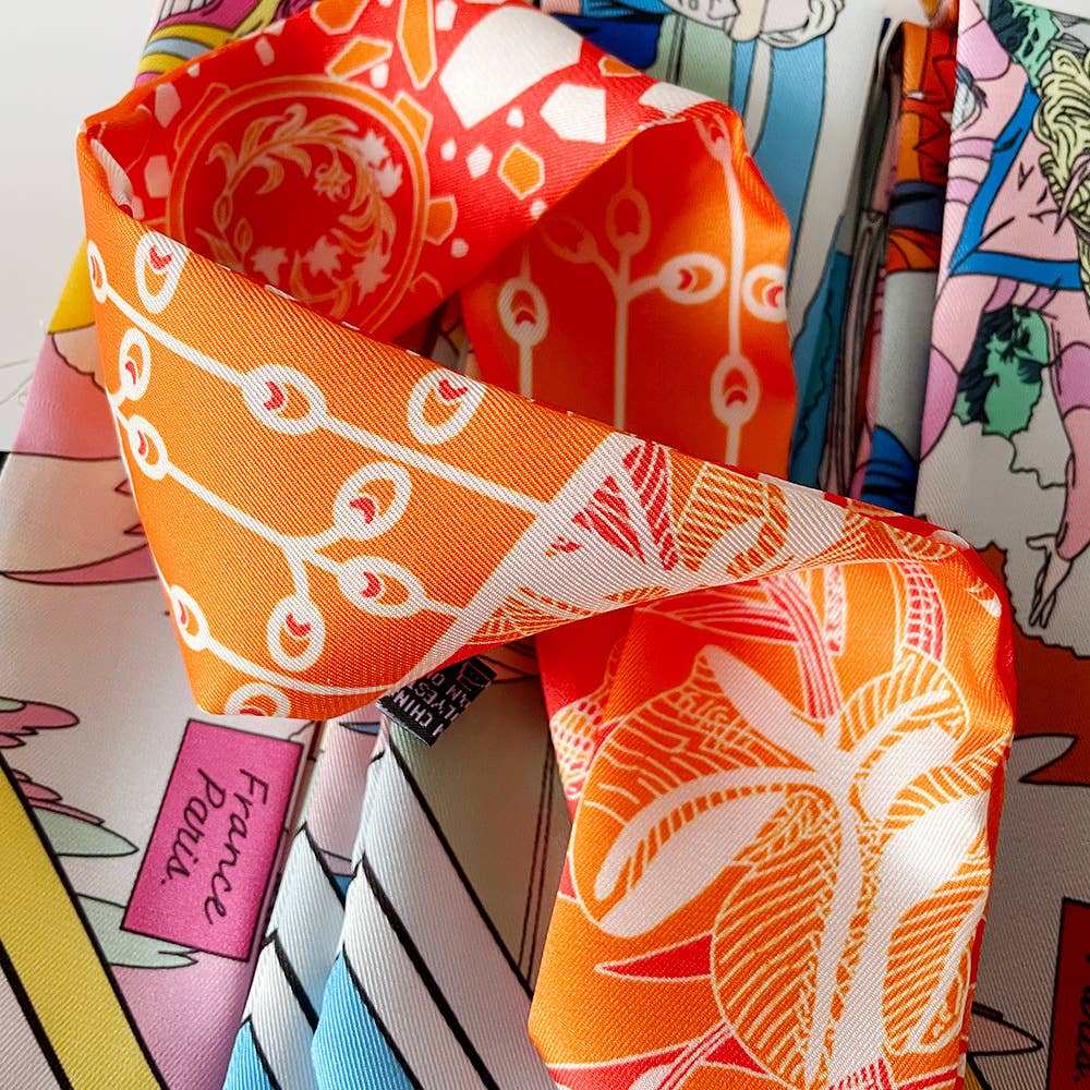 Versatile Printed Scarf Headband Fashion Accessory