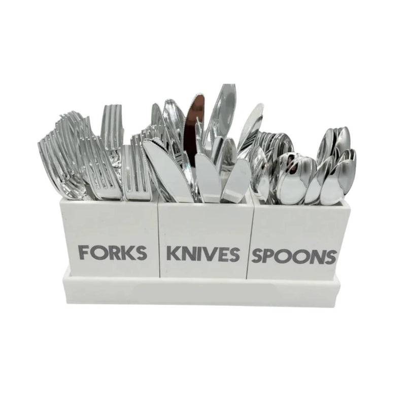 Cutlery Caddy, White