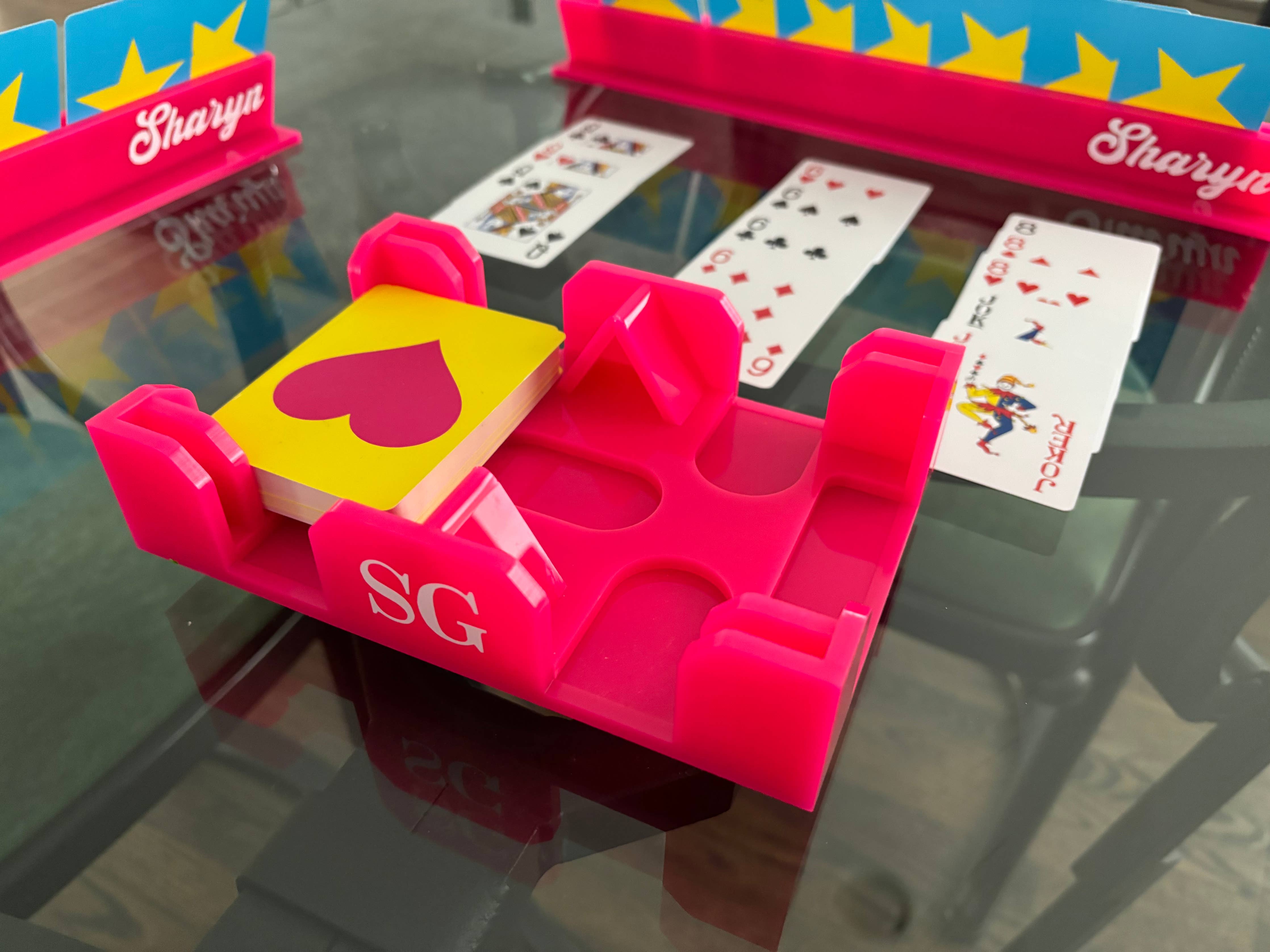Bright Pink card RACK S/2