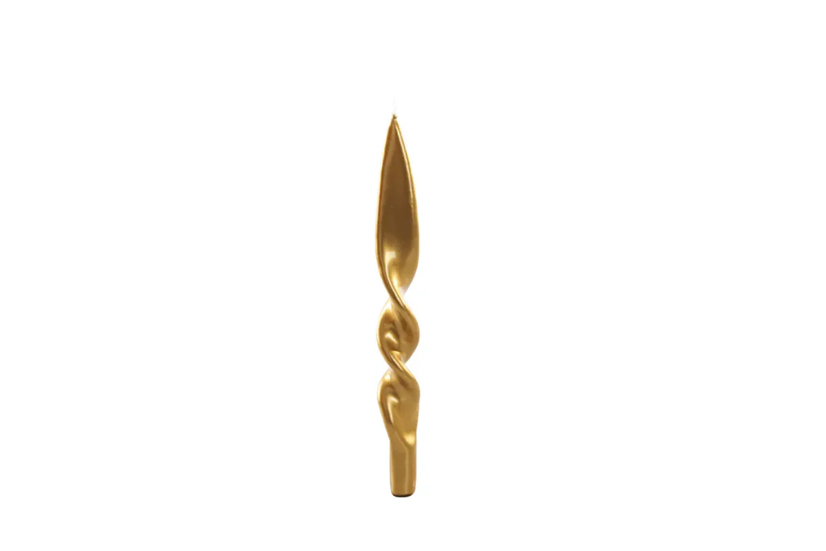 Denise Twist Candle S/2 Sheffield Gold Candles
