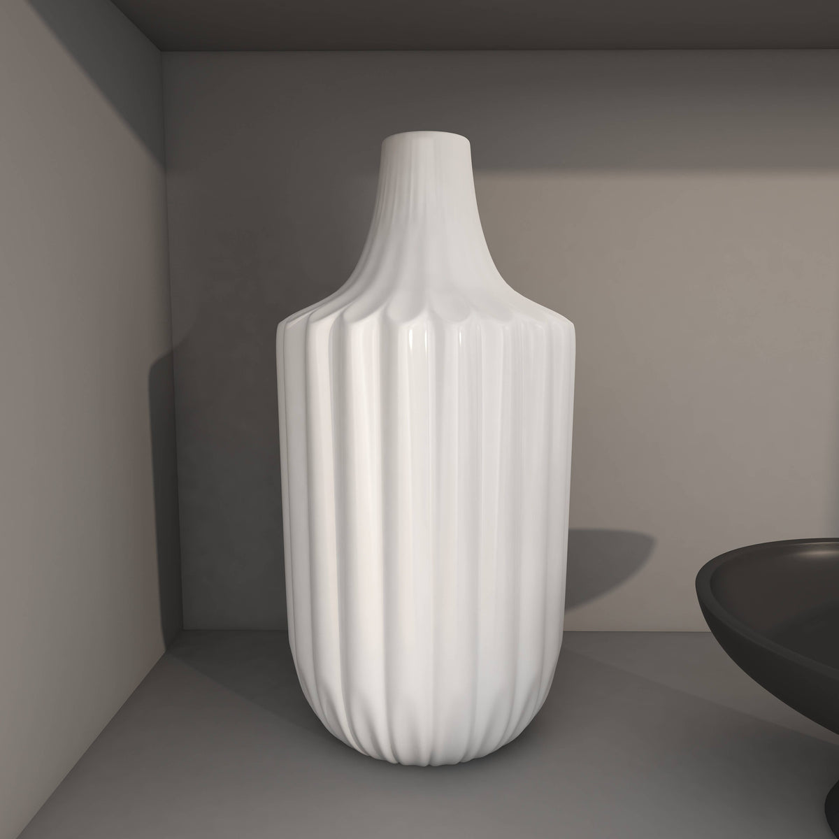 Gramm White Vase