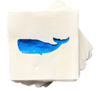 Cloth-Like Summer Napkin Packs Whale Cocktail Napkins