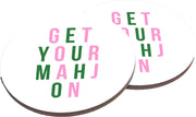 Ceramic Coasters Get Your Mahj On S/4 Barware/Gifts