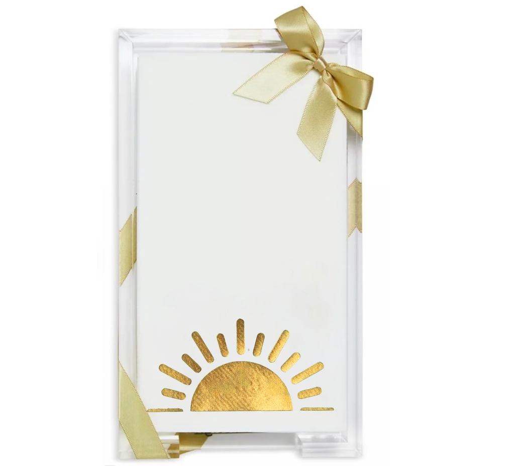 Acrylic Guest Towel Hostess Set Summer Hand Towels & Holders