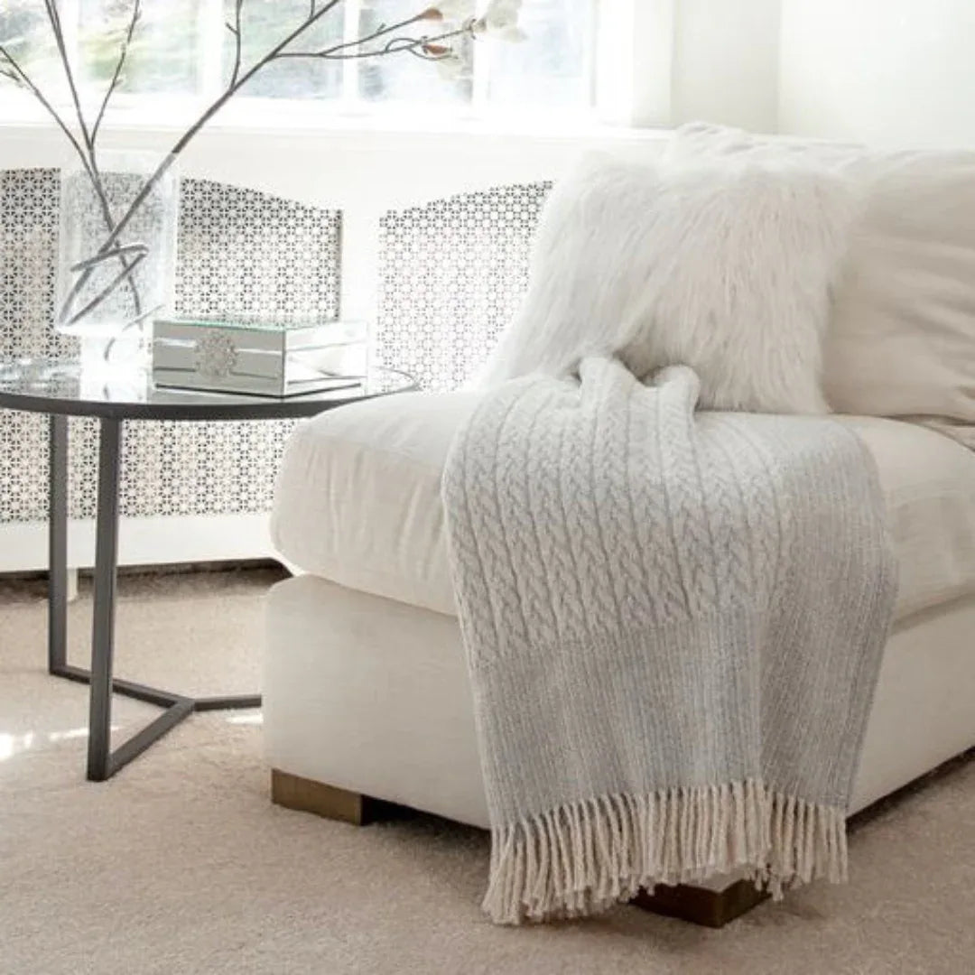 Personalized Monogram Cable Throw Throws