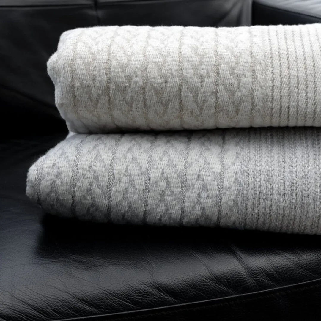 Personalized Monogram Cable Throw Throws