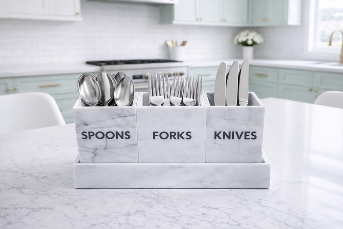 Cutlery Caddy, Marble