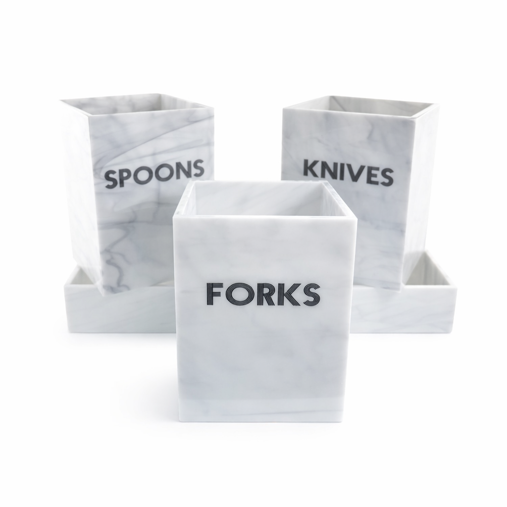 Cutlery Caddy, Marble