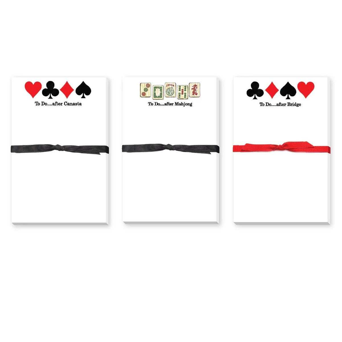 MAHJONG, BRIDGE OR CANASTA LARGE NOTEPAD Notepads