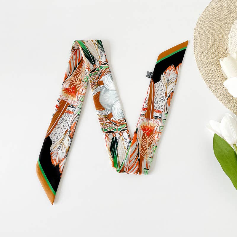 Versatile Printed Scarf Headband Fashion Accessory