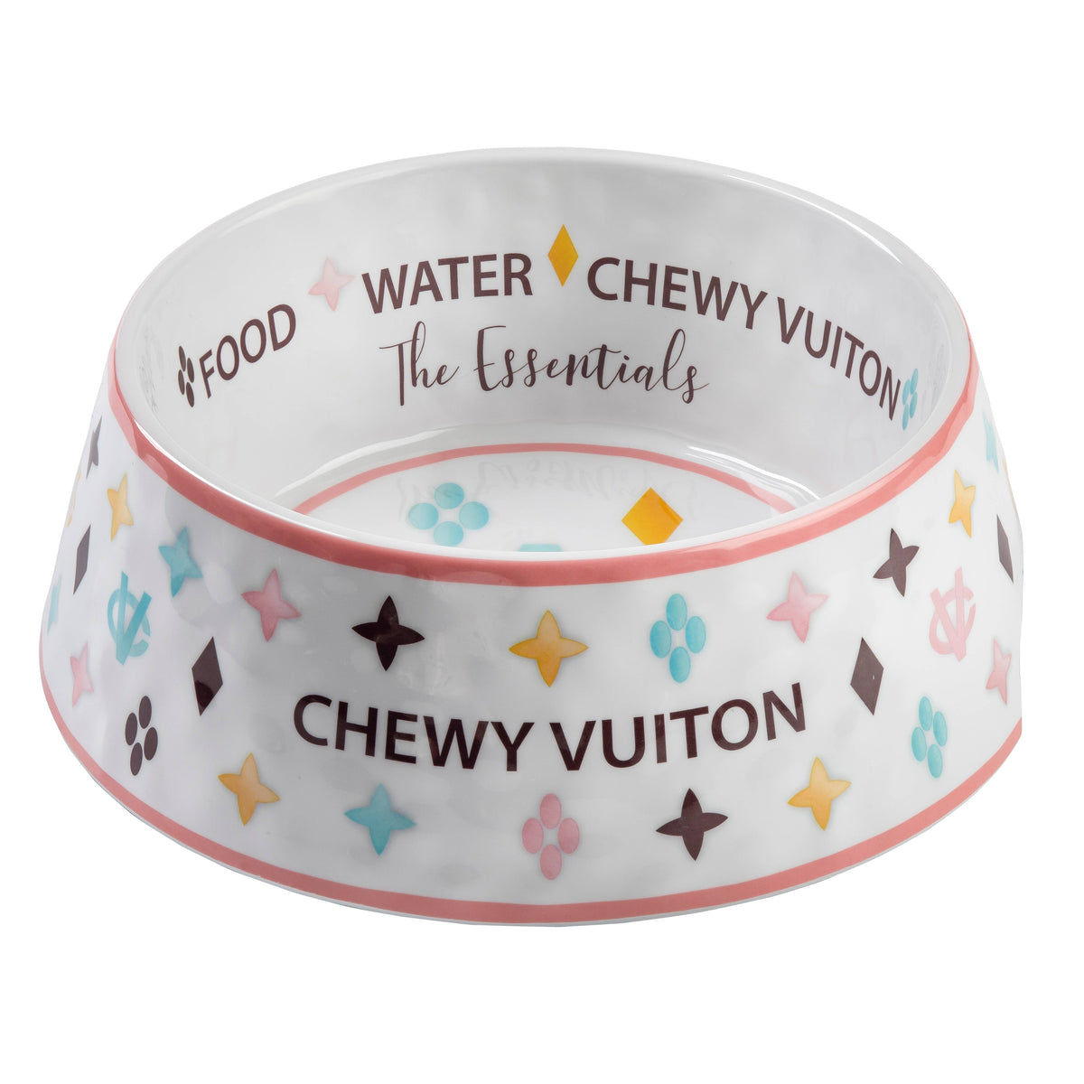Chewy Vuiton Dog Bowl
