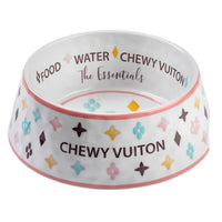 Chewy Vuiton Dog Bowl