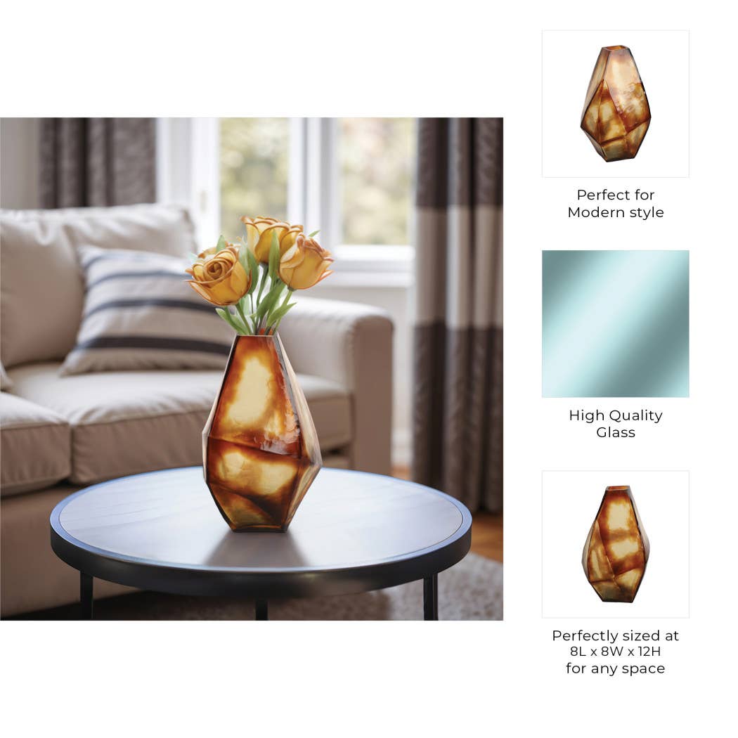 Foundation Glass Geometric Vase