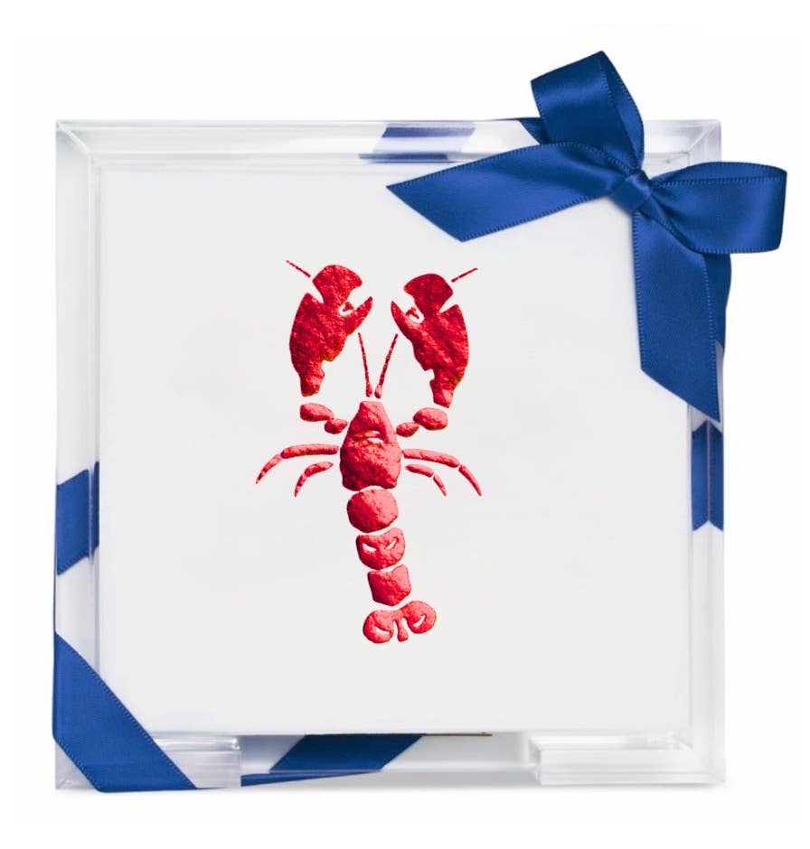 Acrylic Summer Hostess Sets Lobster Cocktail Napkin Holder