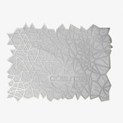 Geometric Challah Cover - Silver Challah Cover