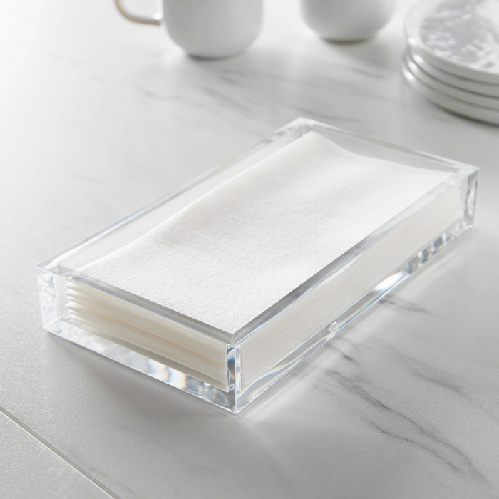 Clear Acrylic Napkin Holder Tray.