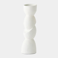 Pradier Candle Holder-White